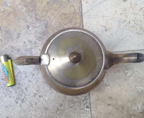 retro Deluye epns brass tea pot
