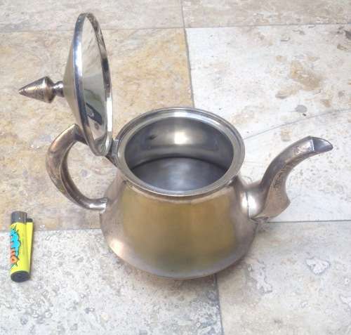 retro Deluye epns brass tea pot