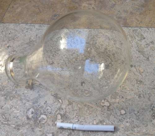 buchi Switzerland evap pear shaped recieving flask / glass