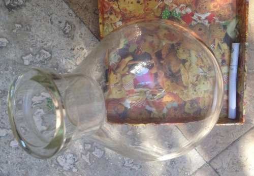 buchi Switzerland evap pear shaped recieving flask / glass