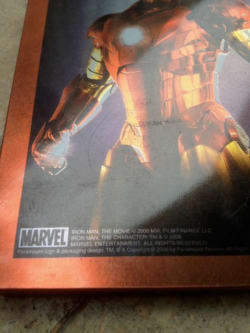 Marvel Iron man figure 2013 with dvd the movie 2008