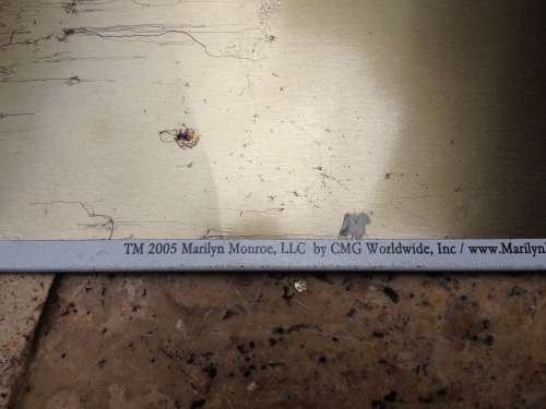 Marilyn Monroe metal old sign
