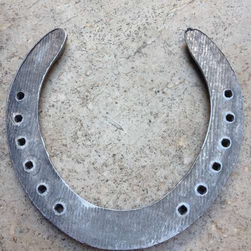 old Mustang Horseshoe alluminium size 6