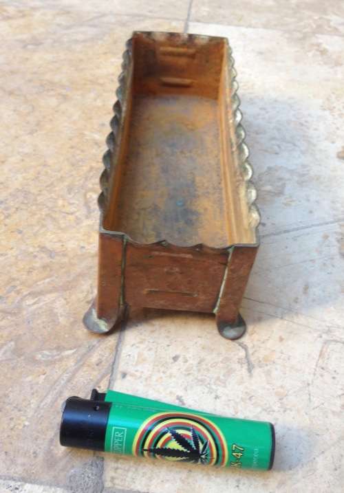 small vintage copper planter