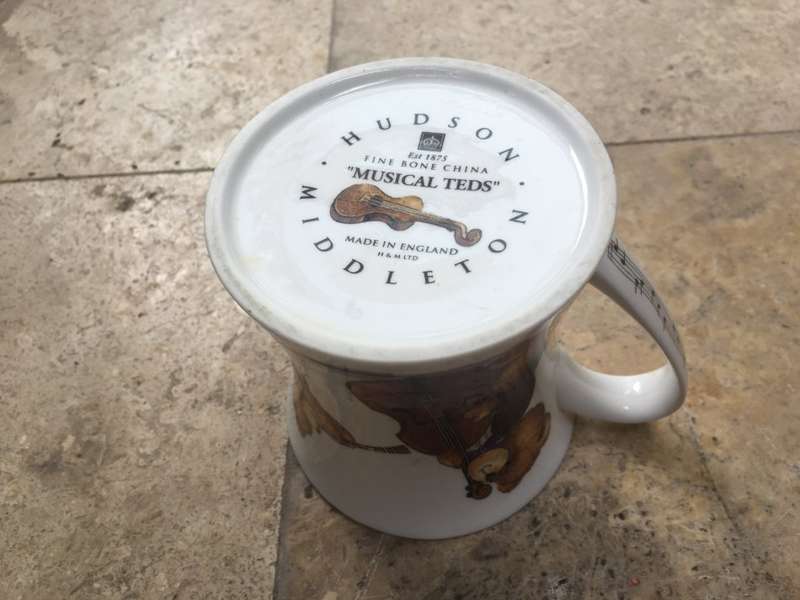 Hudson Middleton Musical teds mug , fine bone china