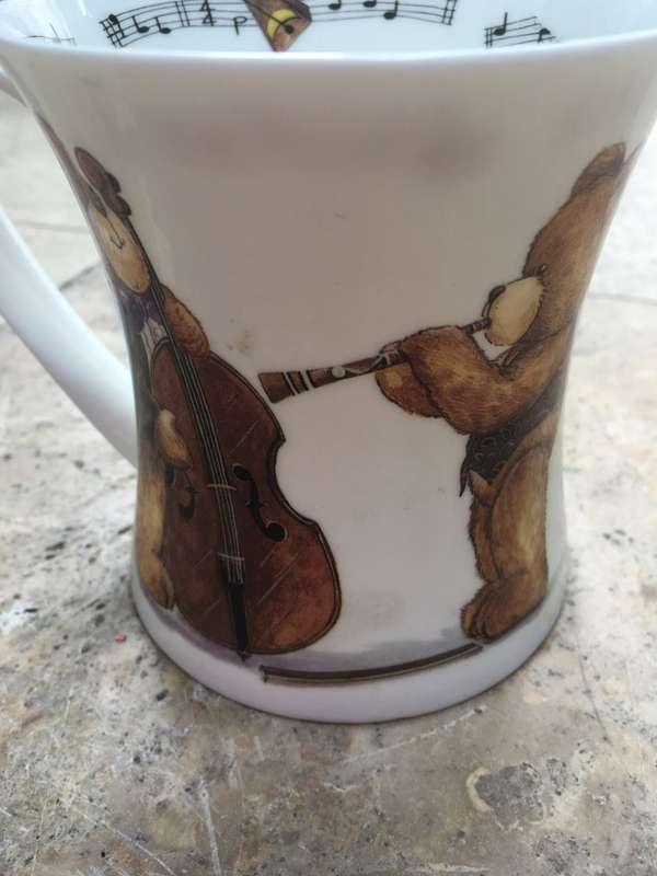 Hudson Middleton Musical teds mug , fine bone china