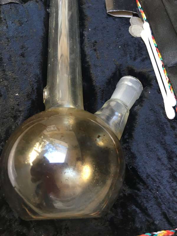smoking glass bong in box