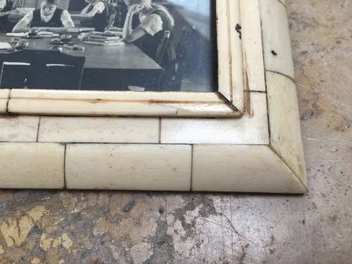 handmade bone picture frame