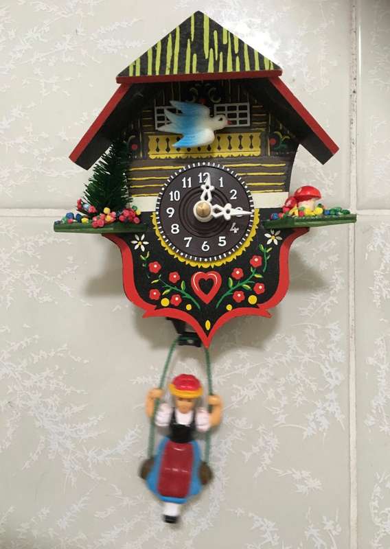 Cuckoo Clock Kuckulino Quartz-movement Black Forest Pendulum Clock-Style 17cm