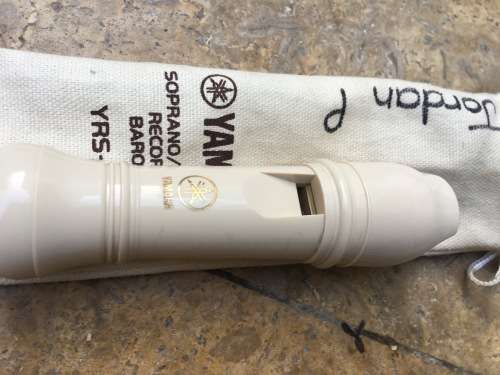 vintage yamaha soprano recorder baroque YRS-24B flute