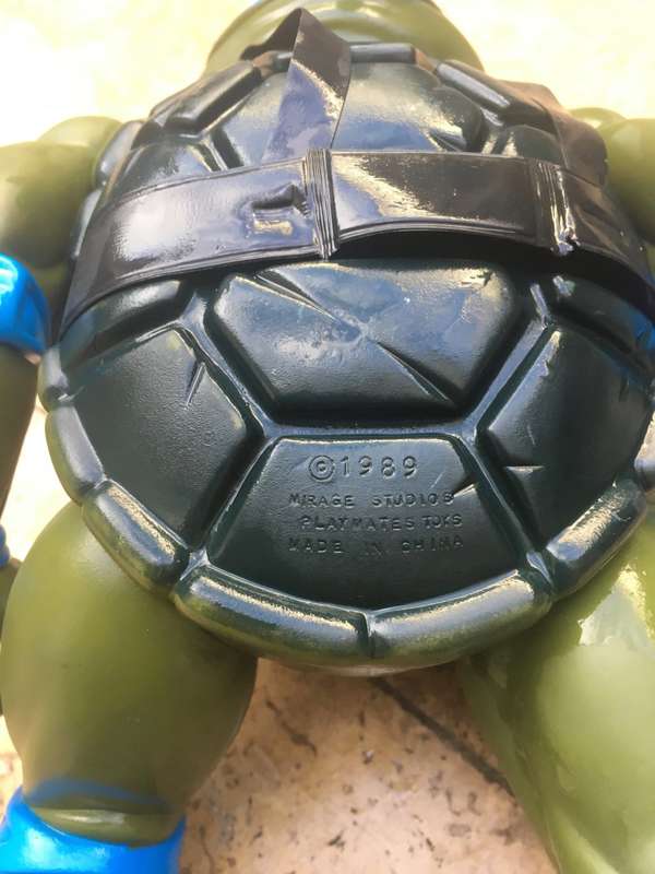 vintage playmates teenage mutant ninja turtle  giant leonardo 1989