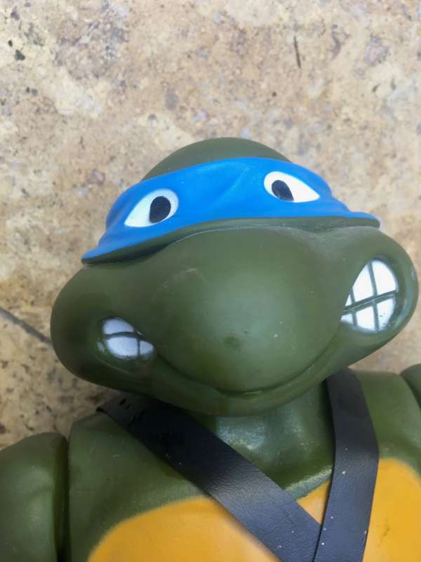 vintage playmates teenage mutant ninja turtle  giant leonardo 1989