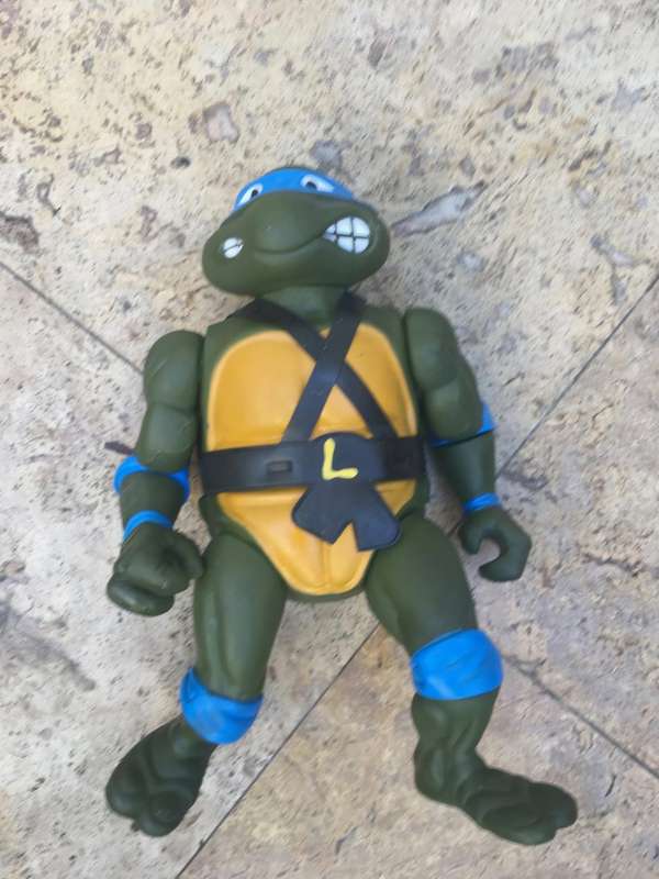 vintage playmates teenage mutant ninja turtle  giant leonardo 1989