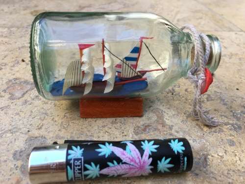 small ship in a bottle