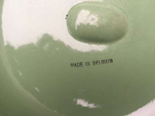 CAST IRON / ENAMEL VEGGIE DISH pot - 260 MM DIAM. - 45 MM HIGH - FE - BELGIUM - 65B