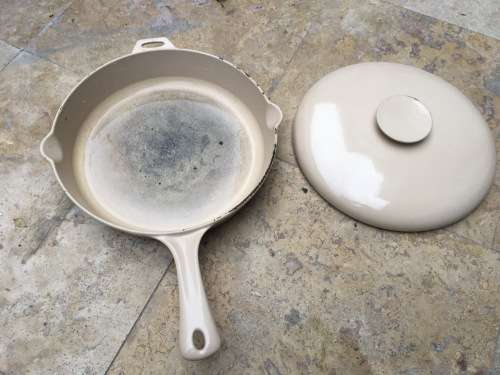 vintage copco Michael Lax Design skillet 7306 , large enamel pan