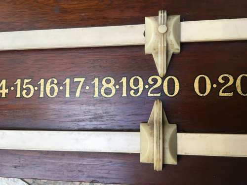 vintage pool , snooker , billiards scoreboard
