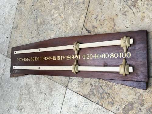 vintage pool , snooker , billiards scoreboard