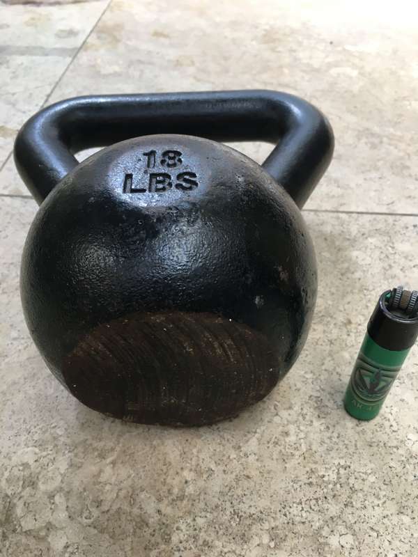 vintage RKC russian kettlebell 18 lbs , 8 kg