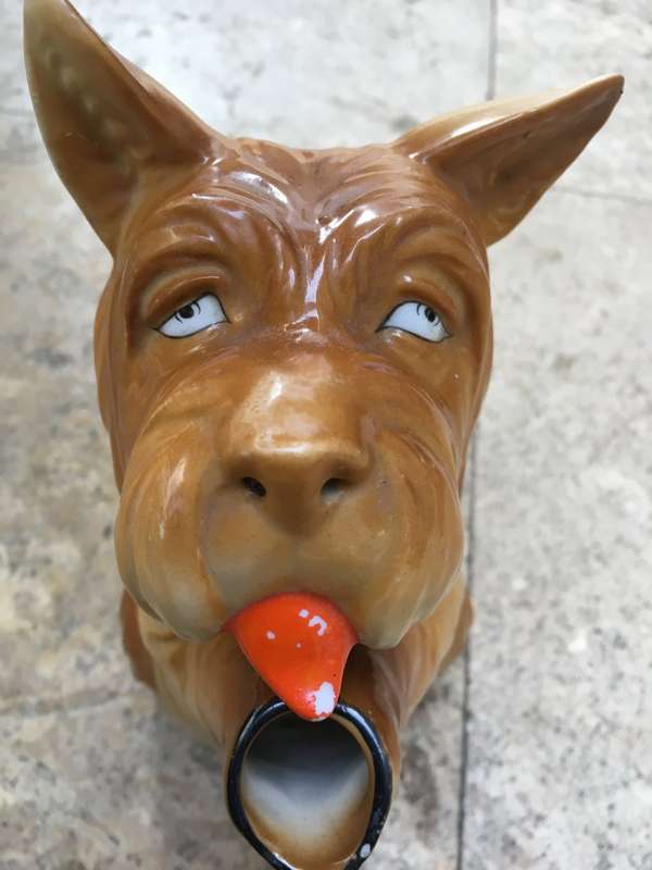 vintage dog ceramic teapot