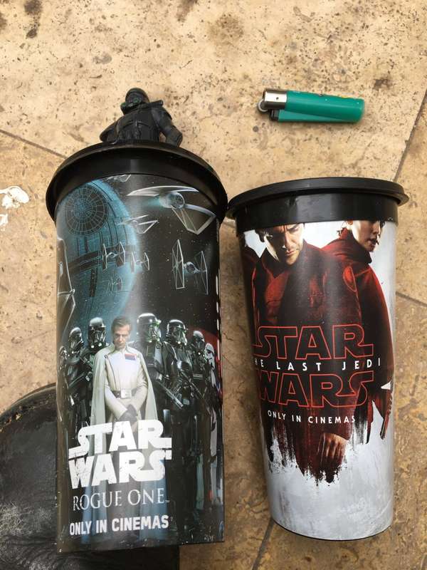 star wars starwars movie cup pair of 2