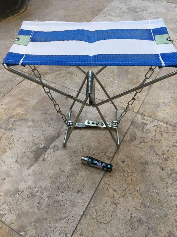 Vintage American  Mascot Camper Folding Stool Seat camping fishing