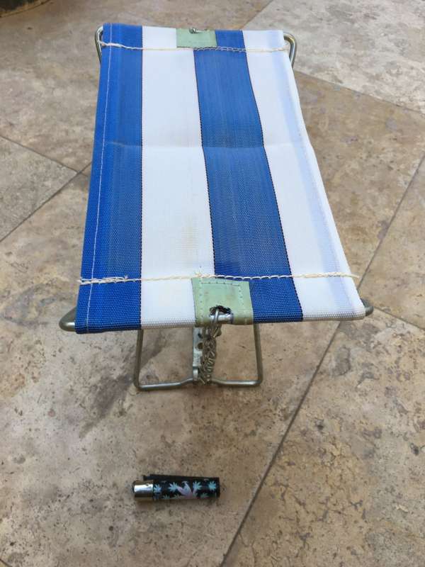 Vintage American  Mascot Camper Folding Stool Seat camping fishing