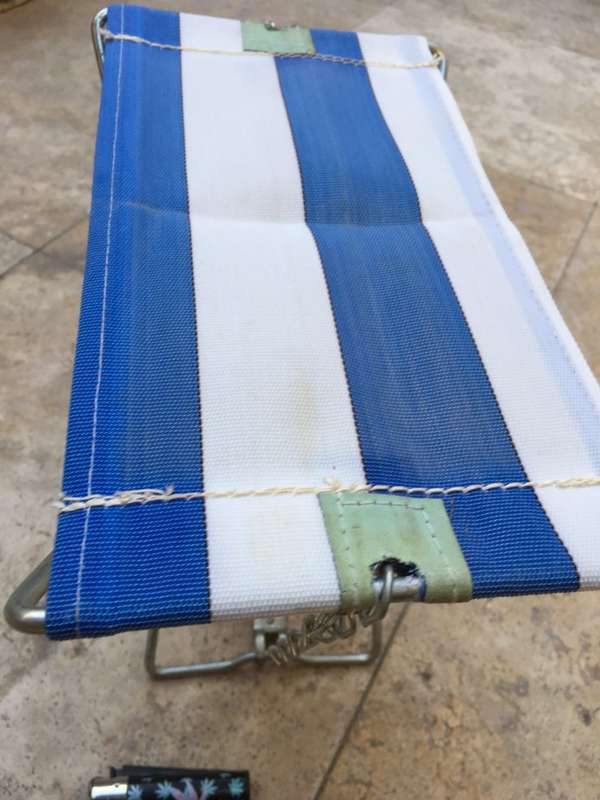 Vintage American  Mascot Camper Folding Stool Seat camping fishing