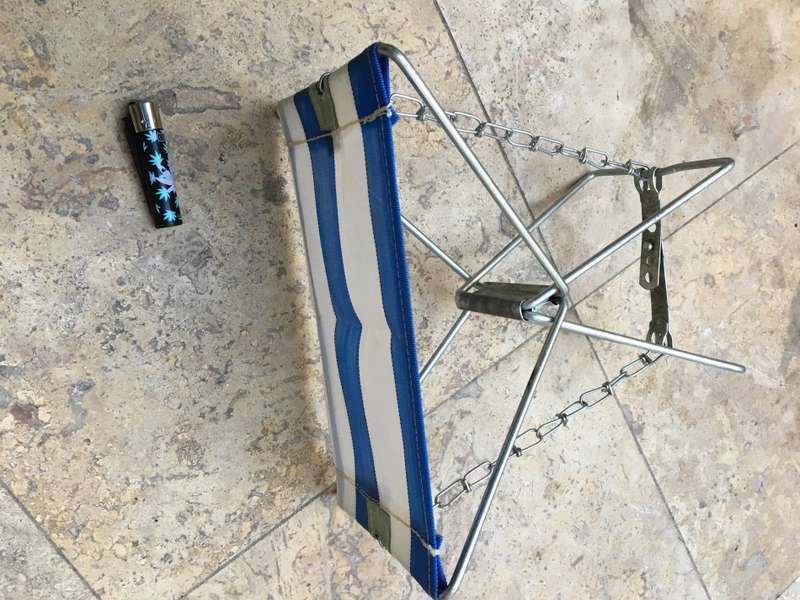 Vintage American  Mascot Camper Folding Stool Seat camping fishing