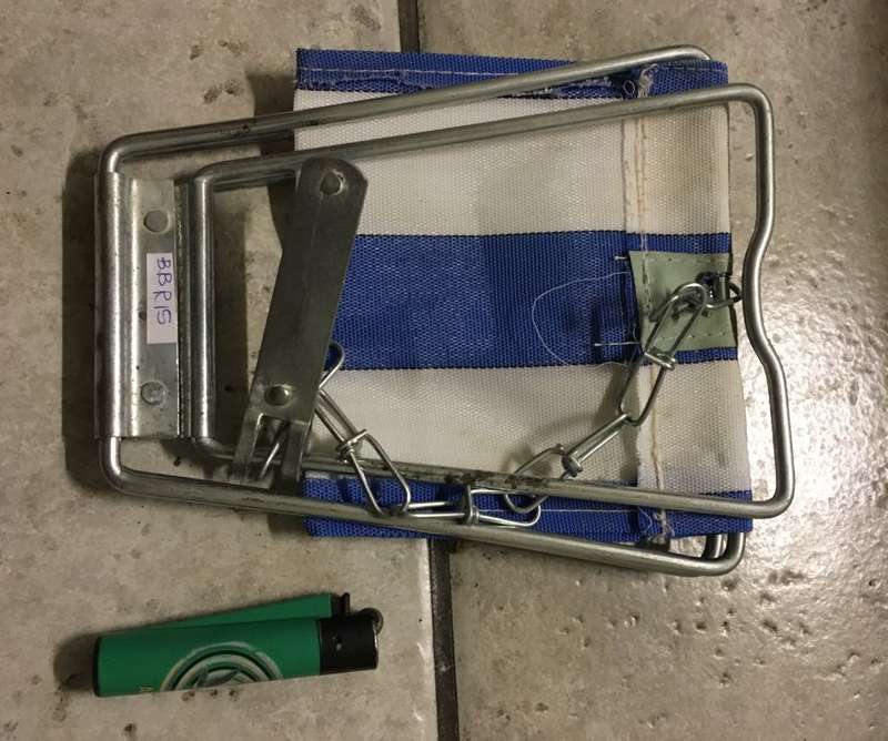 Vintage American  Mascot Camper Folding Stool Seat camping fishing