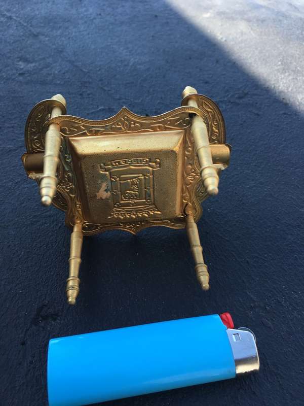 vintage spanish madrid chair brass ashtray