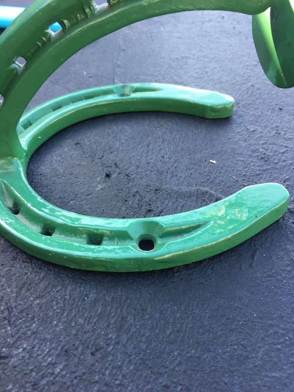 Lucky horseshoe horse shoe candle holder , wall mount