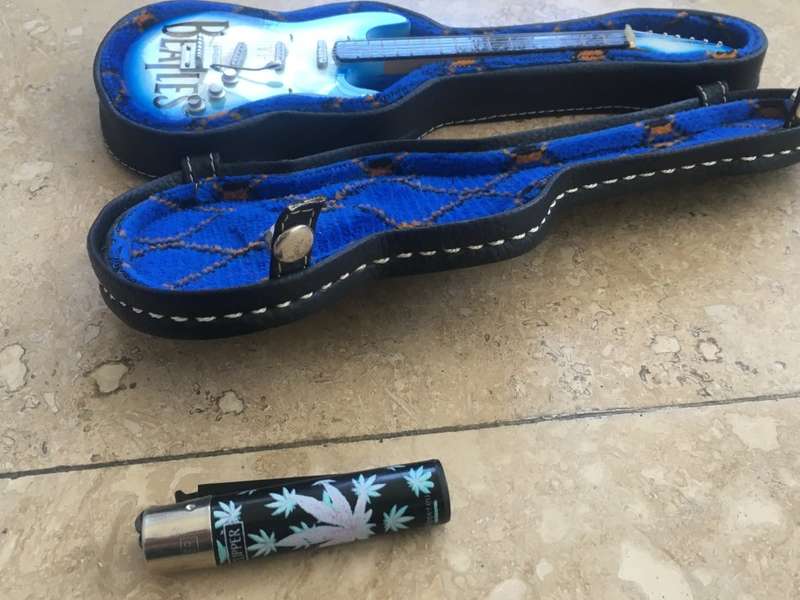 mini  guitar Beatles , with hard case
