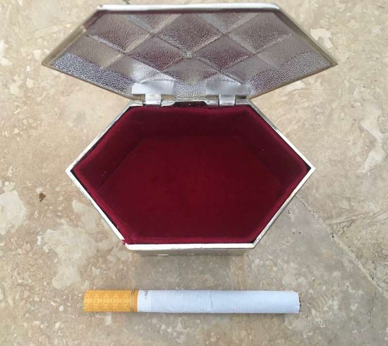 vintage vera lucino trinket box , 2002