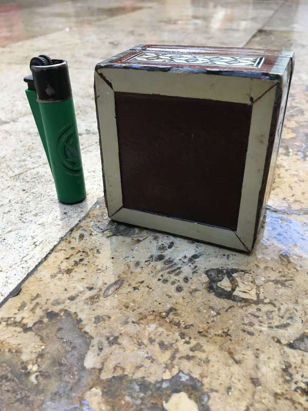 mother of pearl and bone inlaid trinket box