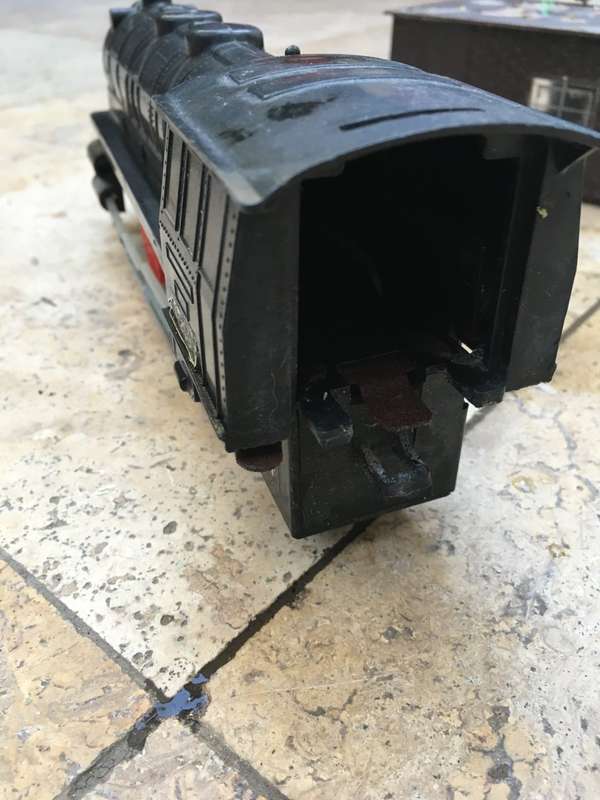 old battery power train pvc and building , tlc