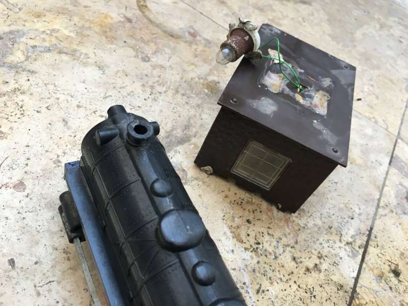 old battery power train pvc and building , tlc