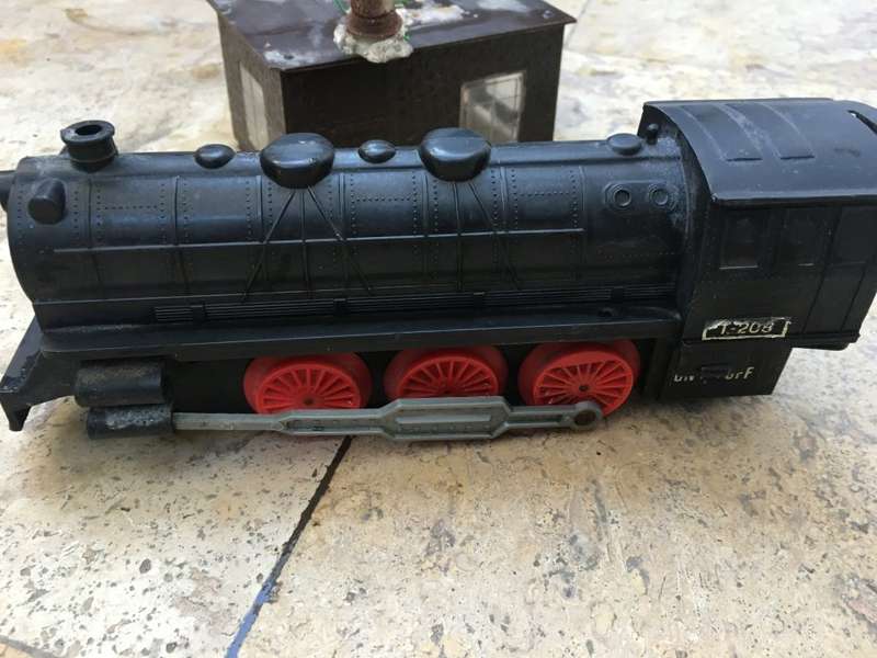 old battery power train pvc and building , tlc
