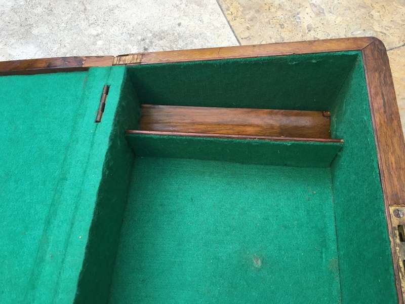 vintage wooden gambling box