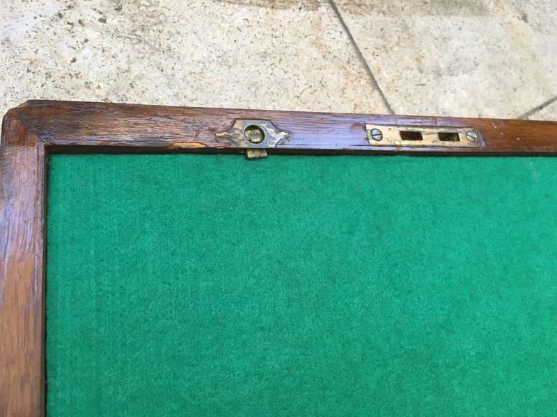 vintage wooden gambling box