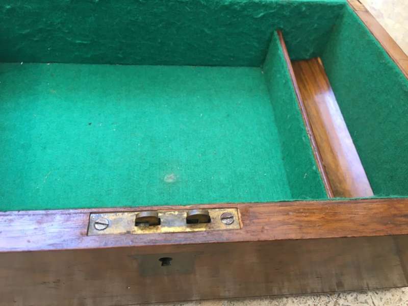 vintage wooden gambling box