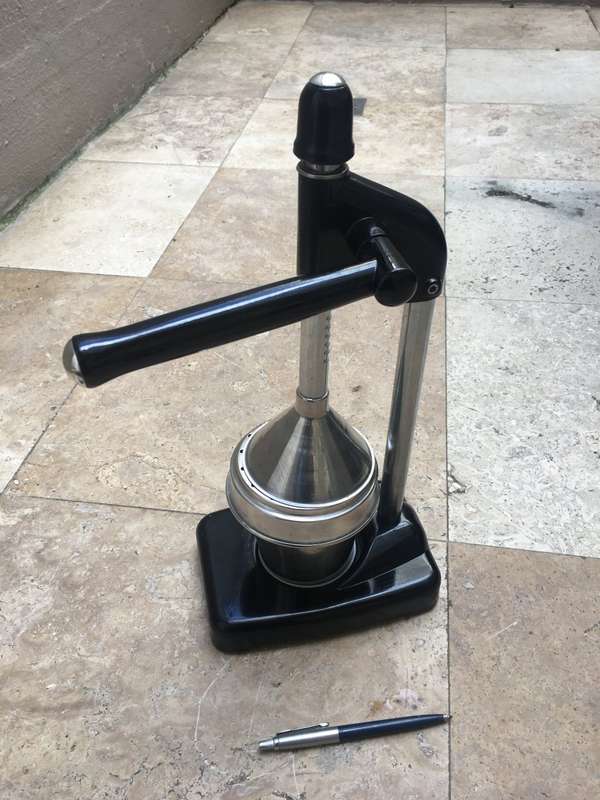 vintage Typhoon manual citrus juicer retro , black