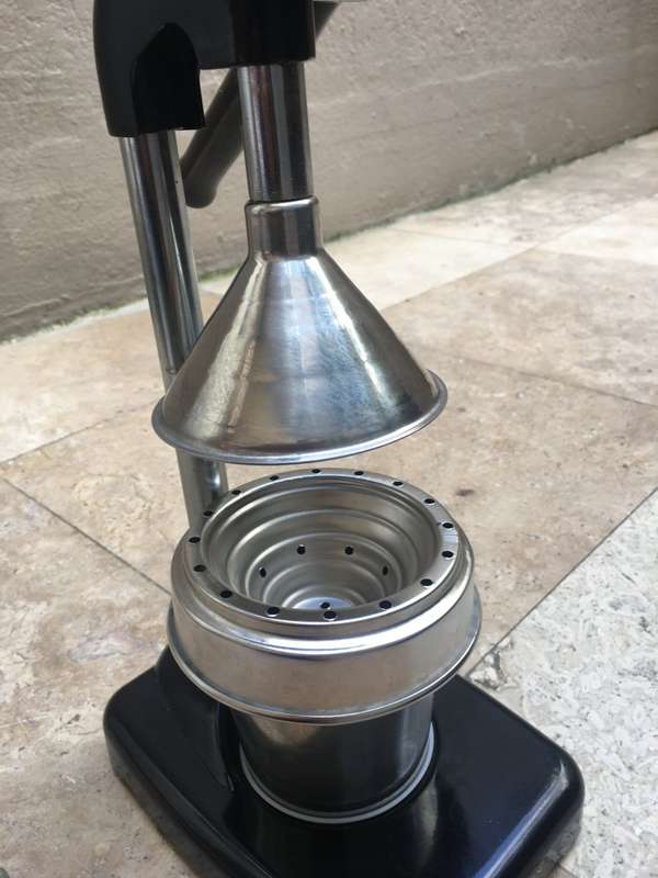 vintage Typhoon manual citrus juicer retro , black
