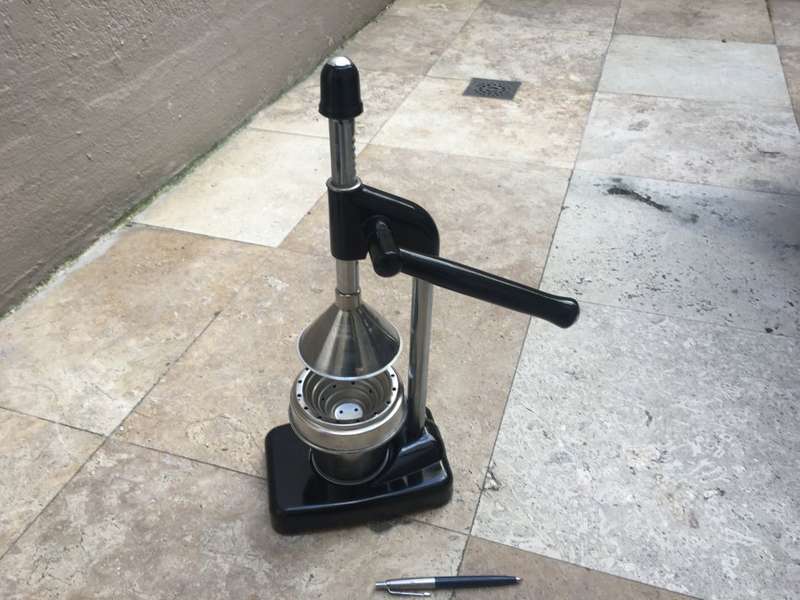 vintage Typhoon manual citrus juicer retro , black