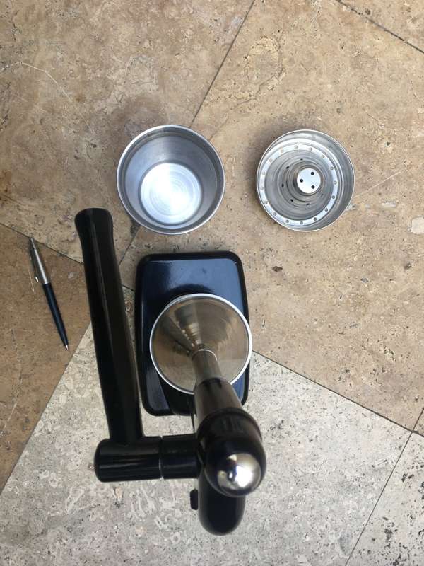 vintage Typhoon manual citrus juicer retro , black