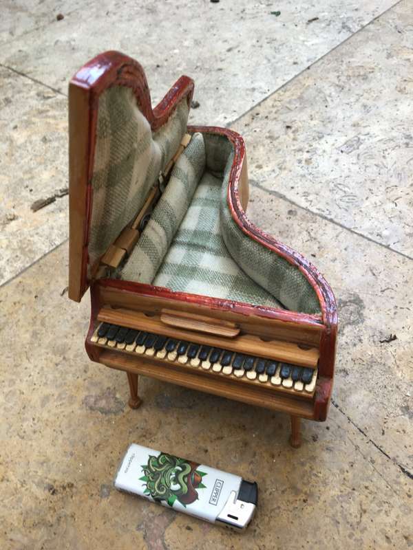 vintage Piano jewellery box , maria