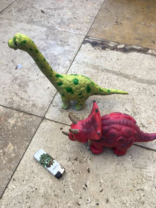pair of wing crown dinasaur 2007 lot