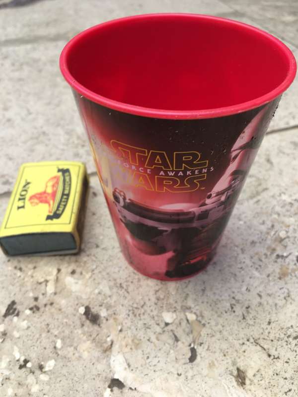 movie cup pair , star wars and avengers