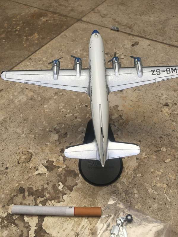 SAA , South African Airways metal die cast  model ZS -BMG on stand