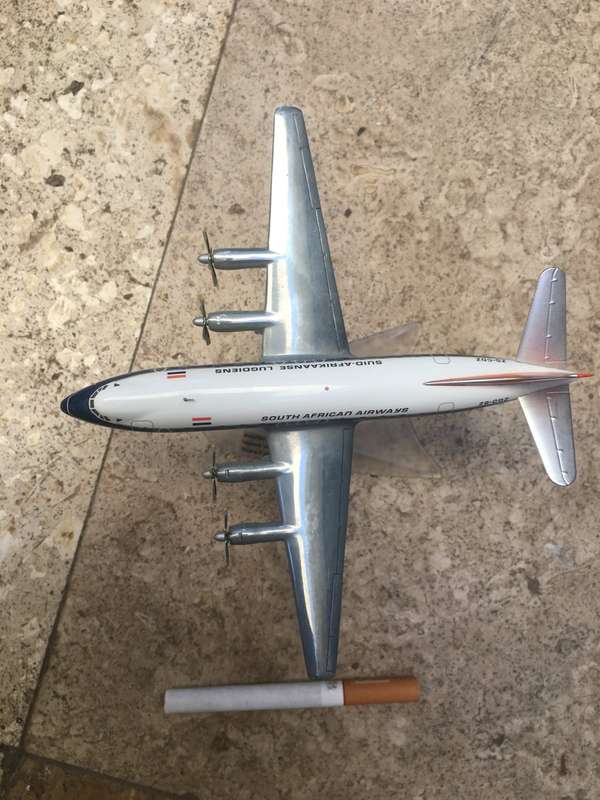 SAA museum Diecast Junkers JU 52/3m ZS-AFA "Jan Van Riebeeck " model plane with stand